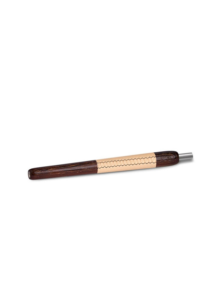 Wookah Wenge Leather Beige Mouthpiece | Bengala Spain