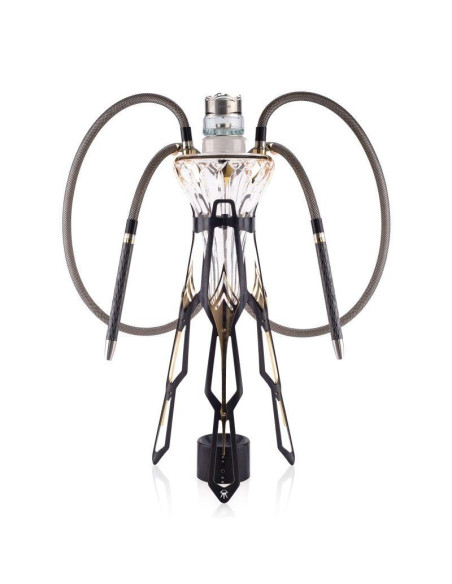 Hookah Meduse Prince Black Gold | Bengala Spain