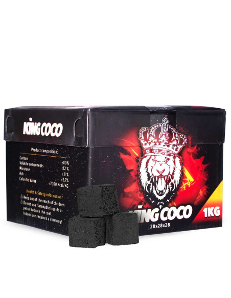 Carbono natural KING COCO 1kg 28mm | Bengala Espanha