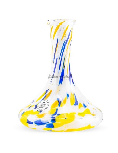 base-cachimba-premium-ovni-splash-white-yellow-blue