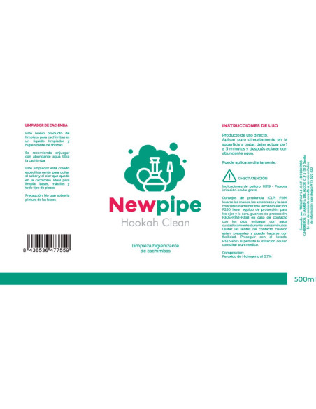 Newpipe Hookah Cleaner 500ml | Bengala Espanha