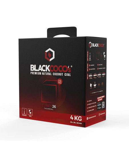 Black Coco carbono natural 4 kg | Bengala Espanha