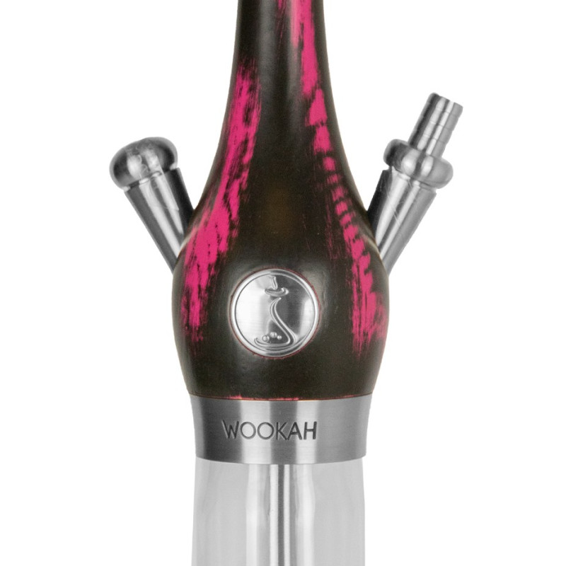 Cachimba Wookah Black Pink Clear | Bengala Spain