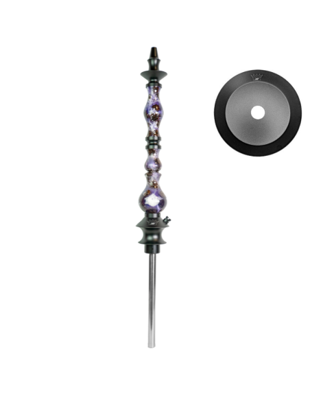 CACHIMBA REGAL HOOKAH KING VIOLET GUMSEED POD WHITE SWIRL