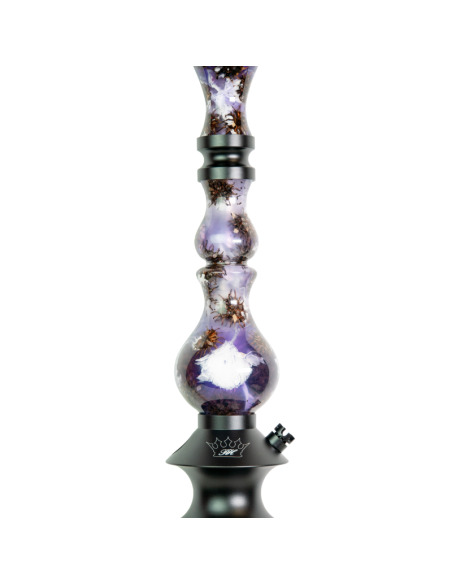 Shisha Regal Hookah King Violet Gumseed Pod White Swirl| Bengala Spain