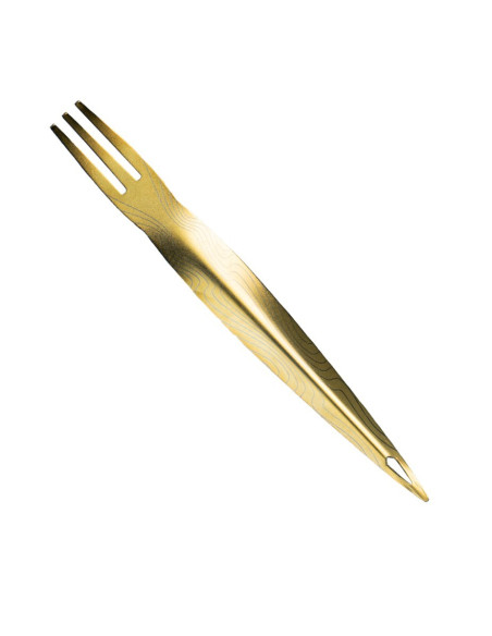 ✅Tenedor Cachimba Alpha Hookah Gold | Bengala Spain