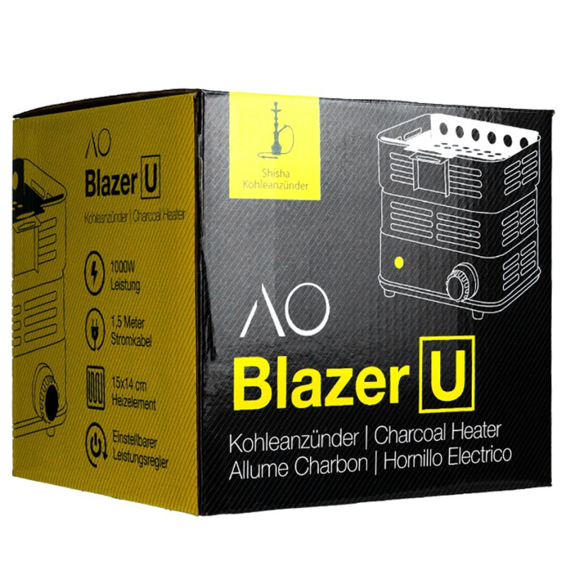 Fogão de narguilé elétrico AO Blazer U 1000W | Bengala Espanha