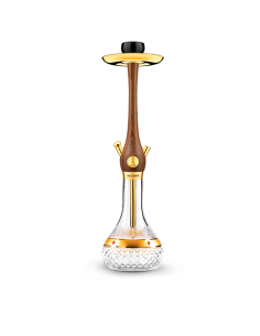 Cachimba Wookah 24K Walnut Amber Gold | Bengala Spain