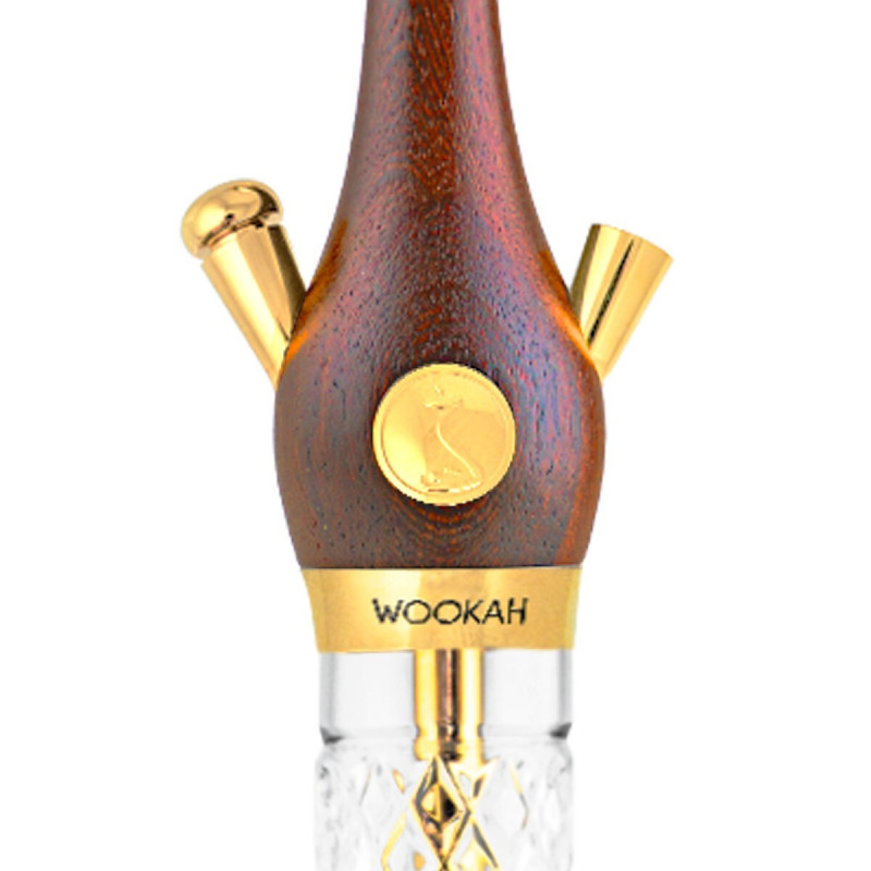 Cachimba Wookah 24K Walnut Amber Gold | Bengala Spain
