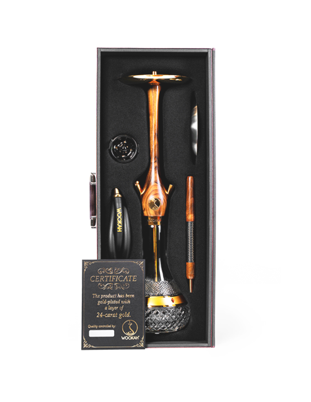 Cachimba Wookah 24K Walnut Amber Gold | Bengala Spain