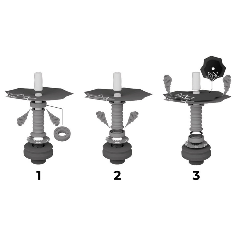 Cachimba Embery Mini Mono Flip Supreme Gold | Bengala Spain