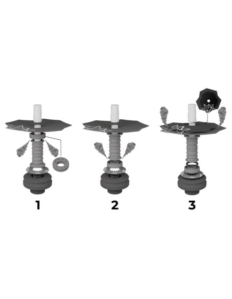 Cachimba Embery Mini Mono Flip Ouro Supremo | Bengala Espanha