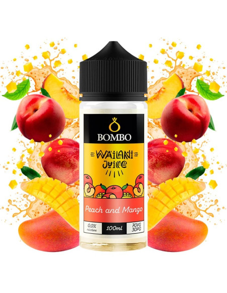 LIQUIDO PEACH AND MANGO (WAILANI JUICE) 100ML BY BOMBO