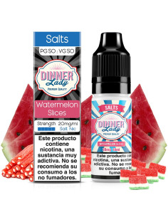 Sales de Nicotina Dinner Lady - Watermelon Slices 10ml | Bengala Spain