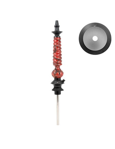 CACHIMBA REGAL HOOKAH CAVALIER ART ZEUS RED | Bengala Spain