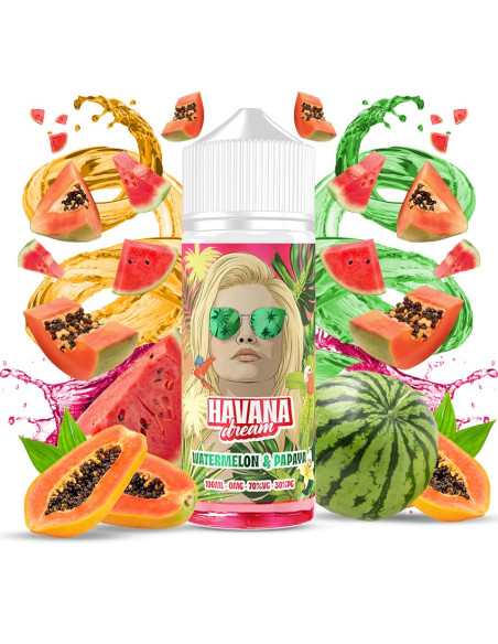 LIQUIDO - WATERMELON PAPAYA 100ML BY HAVANA DREAM