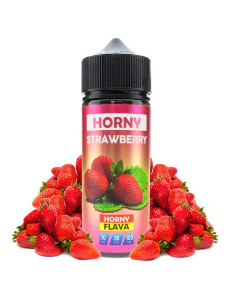 LIQUIDO - STRAWBERRY 100ML BY HORNY FLAVA