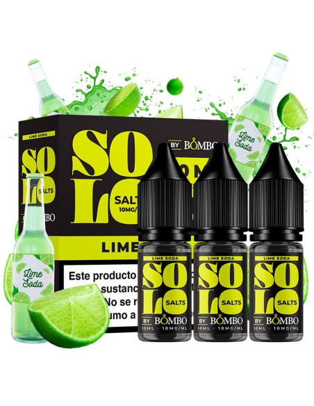 SALES SOLO SALTS BY BOMBO - LIME SODA 30ML (Pack de 3x10ml)| Bengala Salt