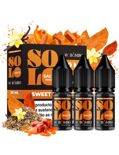 SALES SOLO SALTS SWEET TOBACCO 30ML (Pack de 3x10ml) BY BOMBO