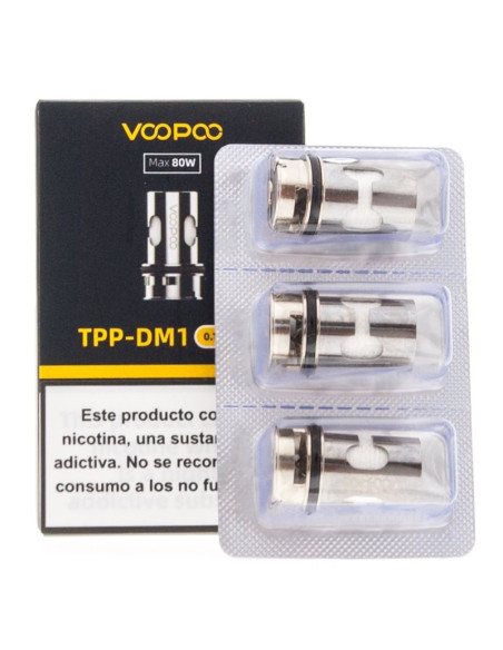 PACK 3 RESISTENCIAS TPP-DM1 0.15 Ohm BY VOOPOO | Bengala Spain