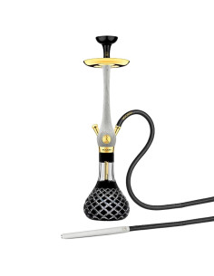 Cachimba Wookah Nox White 24K Check Black Mastercut | Bengala Spain