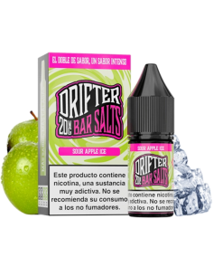 SALES JUICE SAUZ DRIFTER BAR SALTS - SOUR APPLE ICE 10ML