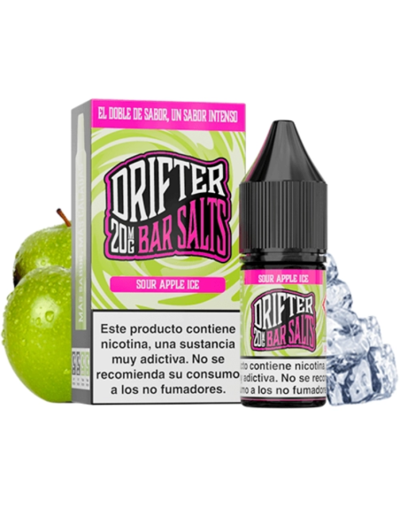 SALES JUICE SAUZ DRIFTER BAR SALTS - SOUR APPLE ICE 10ML