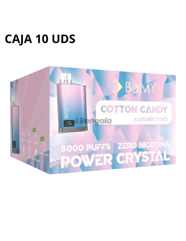 CAJA VAPER DESECHABLE BALMY POWER CRYSTAL - COTTON CANDY