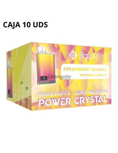 CAJA VAPER DESECHABLE BALMY POWER CRYSTAL - STRAWBERRY BANANA