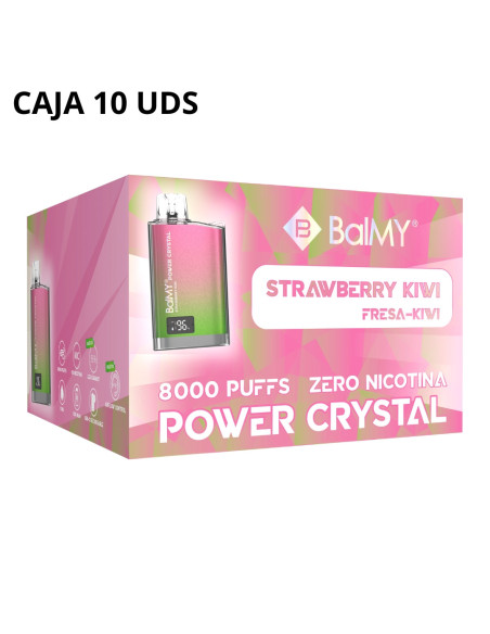 Caja Vaper Desechable Balmy Power Crystal - Strawberry Kiwi| Bengala Spain