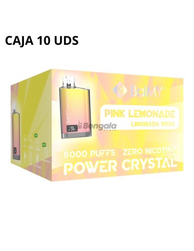 CAJA VAPER DESECHABLE BALMY POWER CRYSTAL - PINK LEMONADE