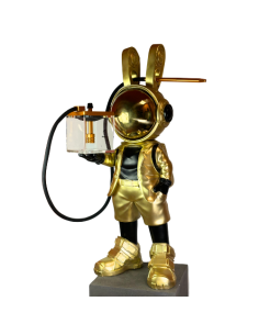 CACHIMBA HOOKAH TOY - RABBIT GOLD