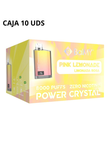 Caja Vaper Desechable Balmy Power Crystal - Pink Lemonade | Bengala Spain