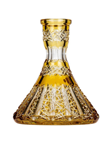 Base Cachimba Caesar Crystal Cone Vertical Yellow | Bengala Spain