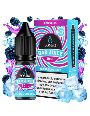 Sales de Nicotina Bar Juice by Bombo - Ultra Blue Razz 10ml | Bengala Spain