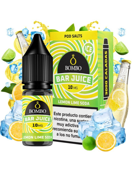 Sales de Nicotina Bar Juice by Bombo - Lemon Lime Soda Ice 10ml | Bengala Spain