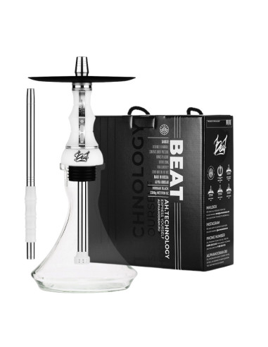 Cachimba Alpha Hookah White Silver Beat | Bengala Spain