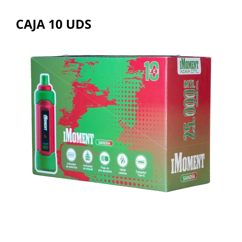Caja iMoment XIXA DTL Sandía 25.000 caladas | Bengala Spain