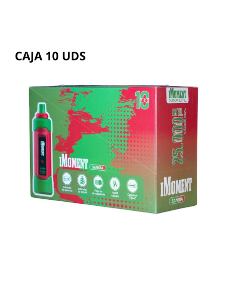 Caja iMoment XIXA DTL Sandía 25.000 caladas | Bengala Spain