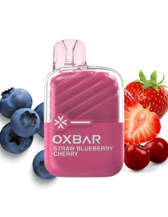 Pod Desechable Oxbar Mini – Fresa Arándano Cereza · Mezcla frutal equilibrada
