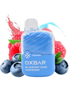 Pod Desechable Oxbar Mini – Arándano Frambuesa Agria · Sabor frutal con toque ácido