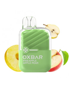 Pod Desechable Oxbar Mini – Piña Manzana Pera · Sabor afrutado y equilibrado