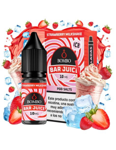 Sales de nicotina Bar Juice by Bombo sabor strawberry milkshake ice
