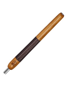 BOQUILLA WOOKAH IROKO BROWN LEATHER 2