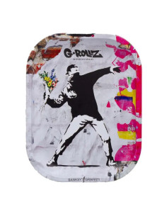 Bandeja Para Liar G-Rollz banksys Flower Thrower Alt Pequeño (14x18) | Bengalaspain