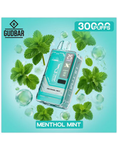 Pod Desechable Gudbar – Menthol Mint · Calada directa y perfil refrescante