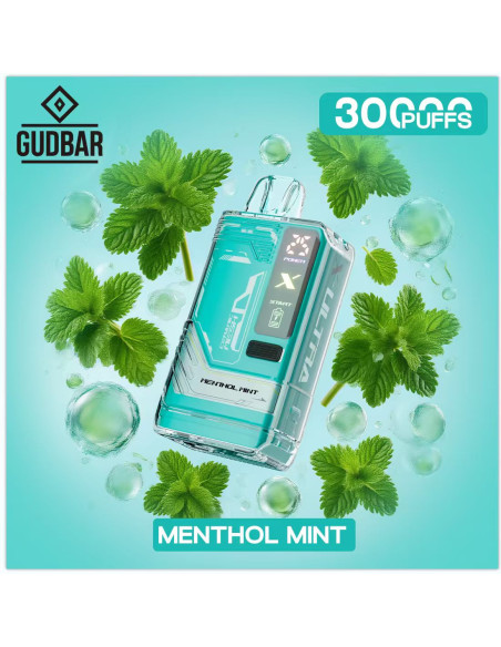 Pod Desechable Gudbar – Menthol Mint · Calada directa y perfil refrescante