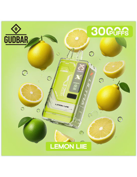 Pod Desechable Gudbar – Lemon Lime · Calada directa y perfil cítrico