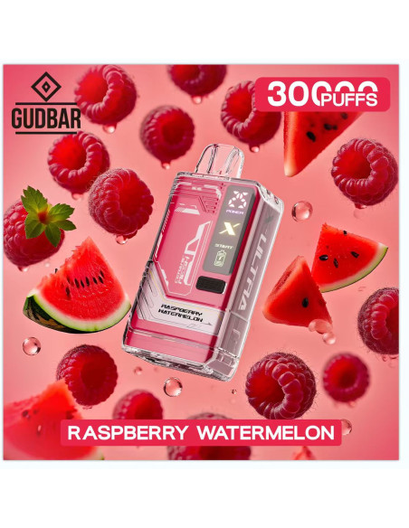 Pod Desechable Gudbar – Raspberry Watermelon · Calada directa y perfil afrutado