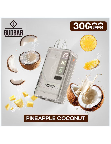 Pod Desechable Gudbar – Pineapple Coconut · Calada directa y perfil suave